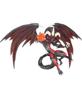 Highly detailed Red Daemon's Legion monster figure from Yu-Gi-Oh! by Konami, perfect for collectors.