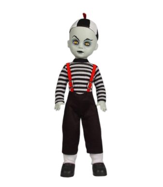 Ezekiel Living Dead Dolls Series 23 figure with spooky zombie design, detailed clothing, and eerie e.