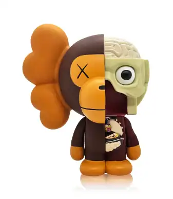 KAWS x BAPE Dissected Milo 2011 Vinyl Figure (Brown) | Limited Edition 500