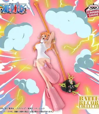 High-quality Nami figure from One Piece with dynamic pose and detailed design.