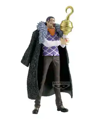 Crocodile figure from One Piece Grandline Series by Banpresto, collectible anime merchandise.