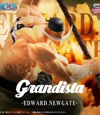 Grandista Edward Newgate figure from One Piece, highly detailed collectible statue for anime fans.