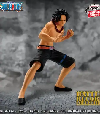 Ace One Piece action figure from Banpresto's Battle Record Collection. Highly detailed collectible f.