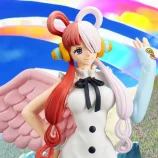 Uta DXF The Grandline Lady figure from One Piece by Banpresto, featuring vibrant colors and detailed.