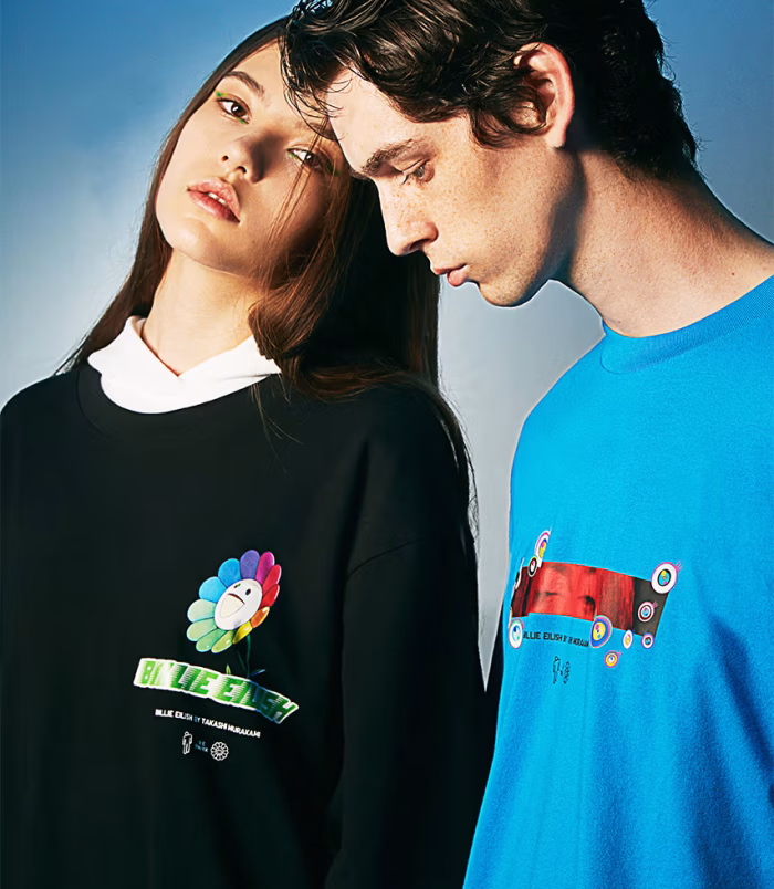 Billie Eilish x Takashi Murakami Rainbow Flower Tee | UNIQLO UT Billie Eilish x Takashi Murakami Rainbow Flower Tee | UNIQLO UT
