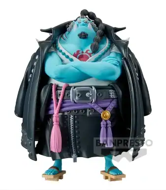 Blue Oni warrior with traditional attire and accessories, perfect for anime fans and collectors.