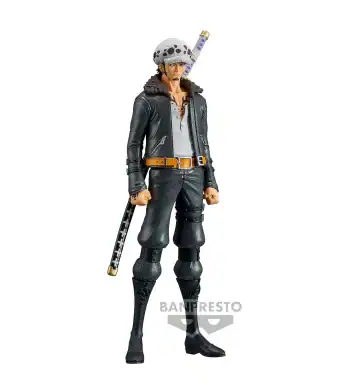 Trafalgar Law DXF figure from One Piece, Banpresto, detailed collectible toy.