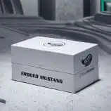 Eroded Mustang collectible box with vintage design, perfect for car enthusiasts and collectors.